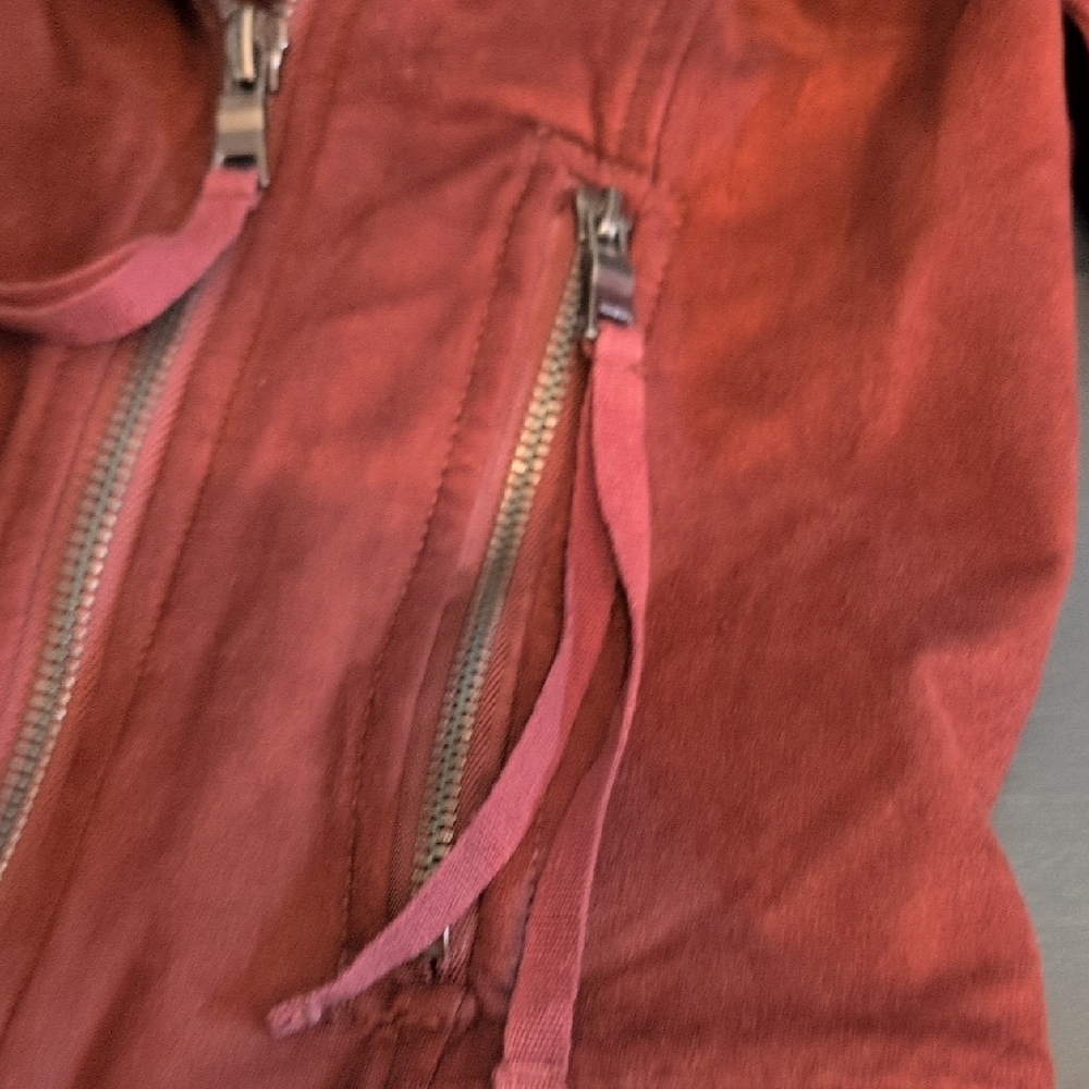 Anthropologie Burgundy Bomber Jacket with Classic Design - Picture 8 of 13